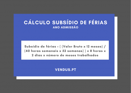 formula subsidio ferias